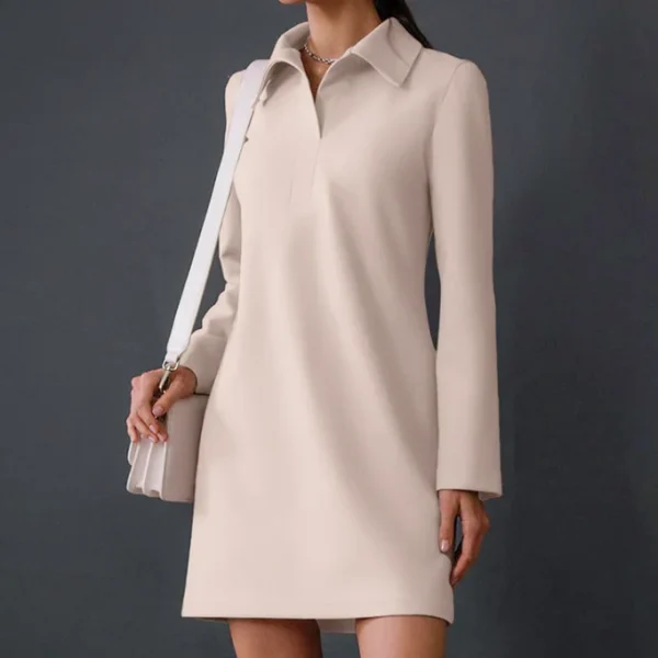 2025 High Quality Casual Dresses-Shirt Dress Long Sleeve Socialite Pencil Women's Dress Small MOQ