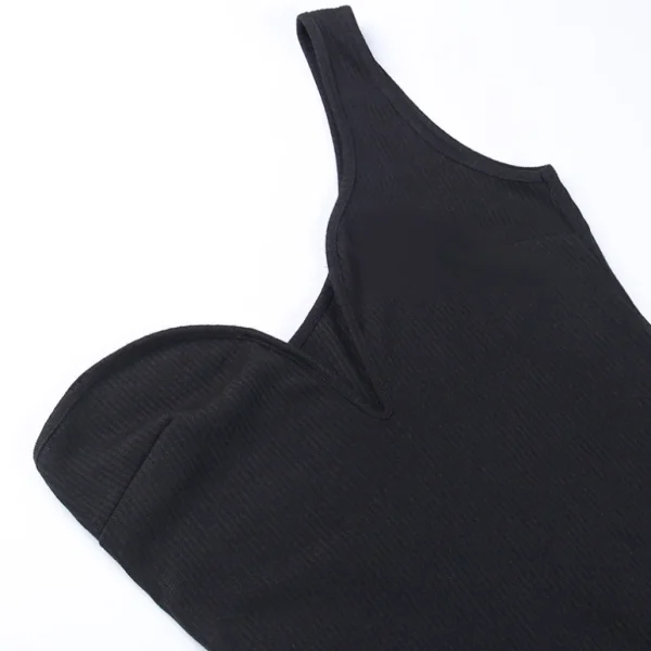 2025 Sexy Deep V Collar One-shoulder Split Dress Women Clothing Organic Cotton  Fashion Party Dress Sexy Dress Women - Image 4